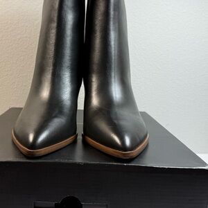 Marc Fisher Sleek Black Ankle Booties